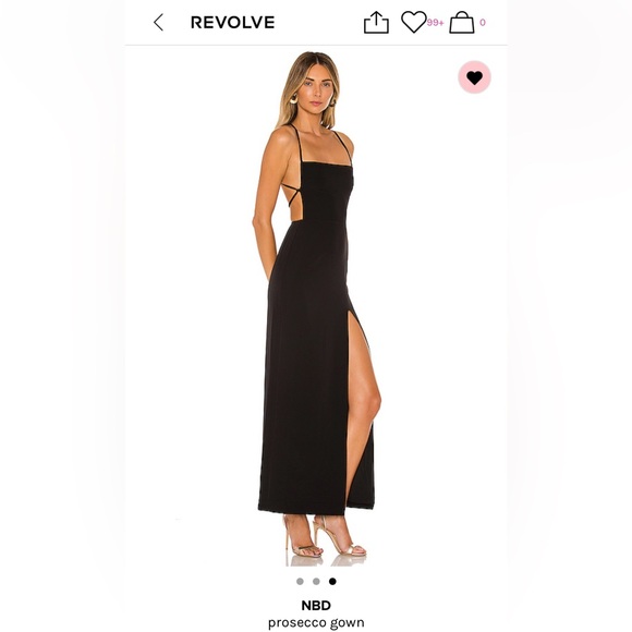 NWOT REVOLVE NBD Prosecco Gown XS - Picture 3 of 4